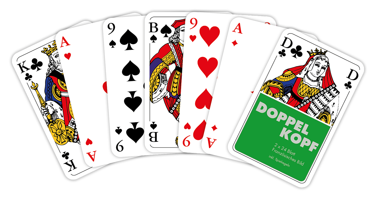 55er Rommé-, Poker- & Doppelkopfkarten bedrucken